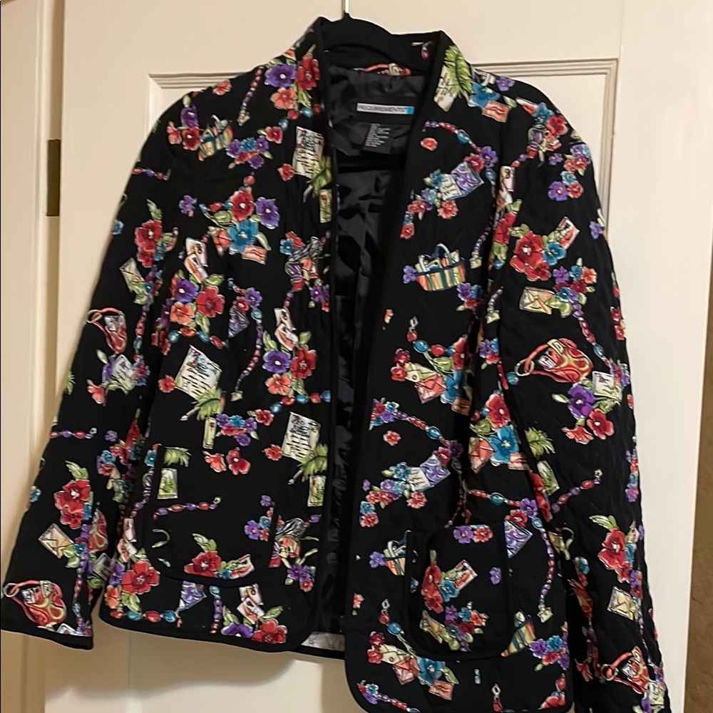 Floral Black Jacket